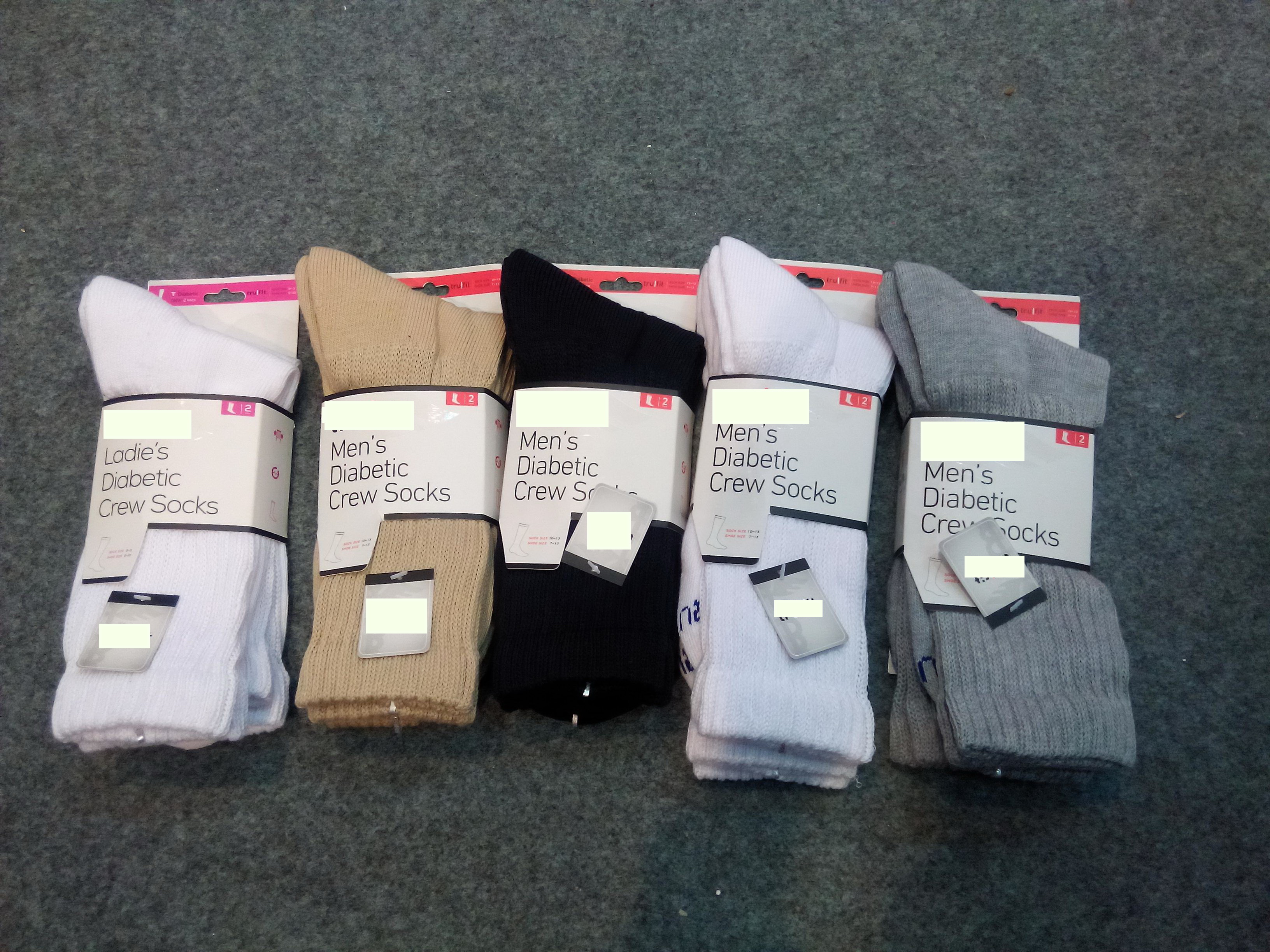 Mens diabetic crew socks