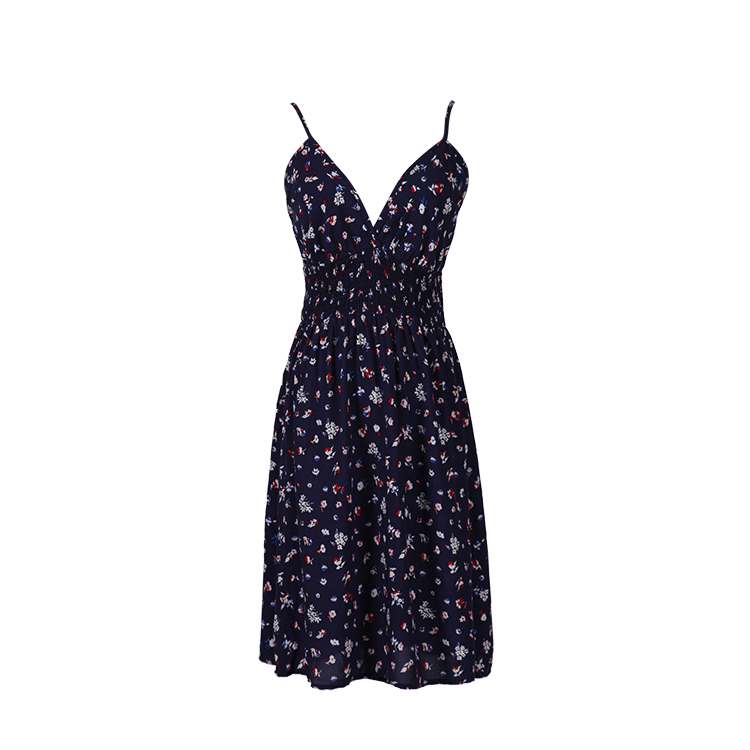V neck spaghetti strap dress