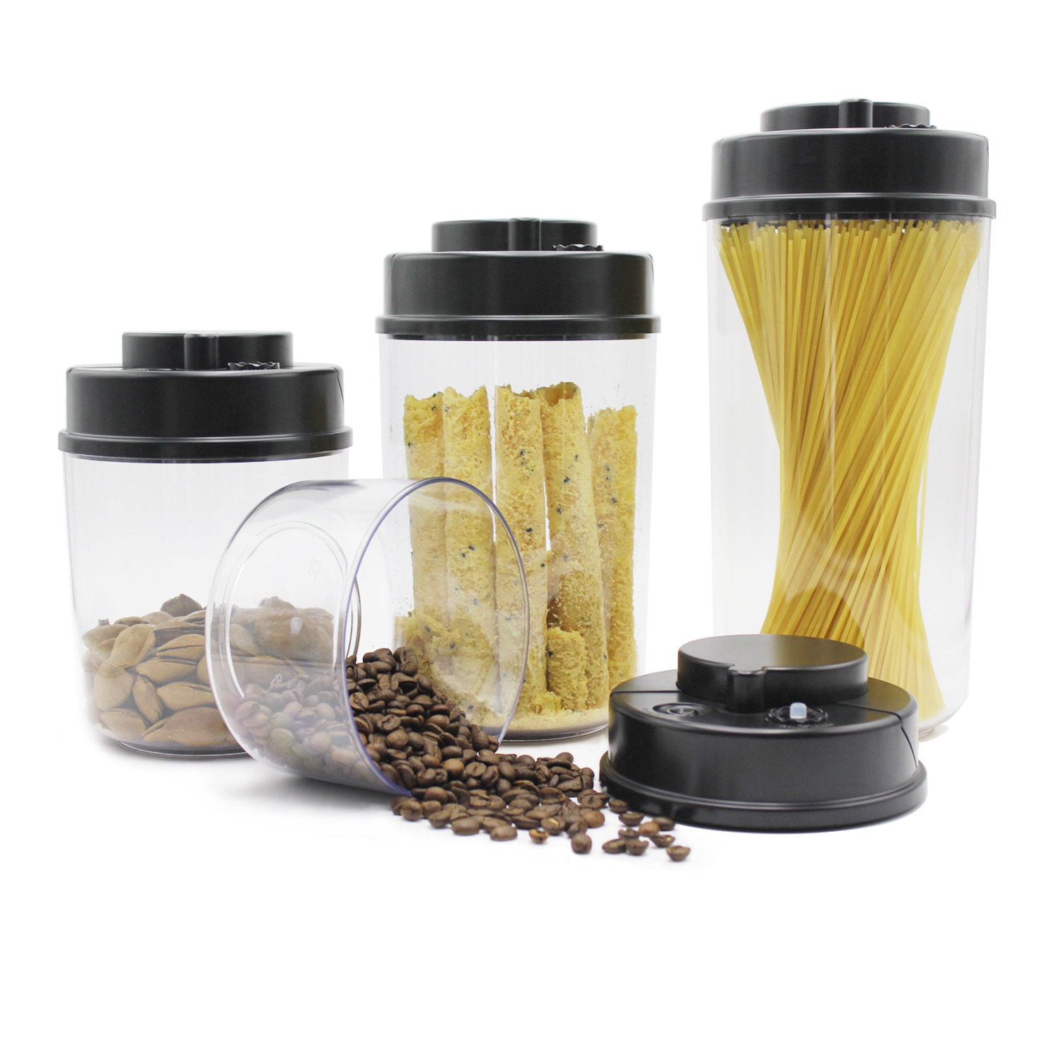 VACUUM FOOD CONTAINER PET vacuum food storage containers 4PCS in one sets