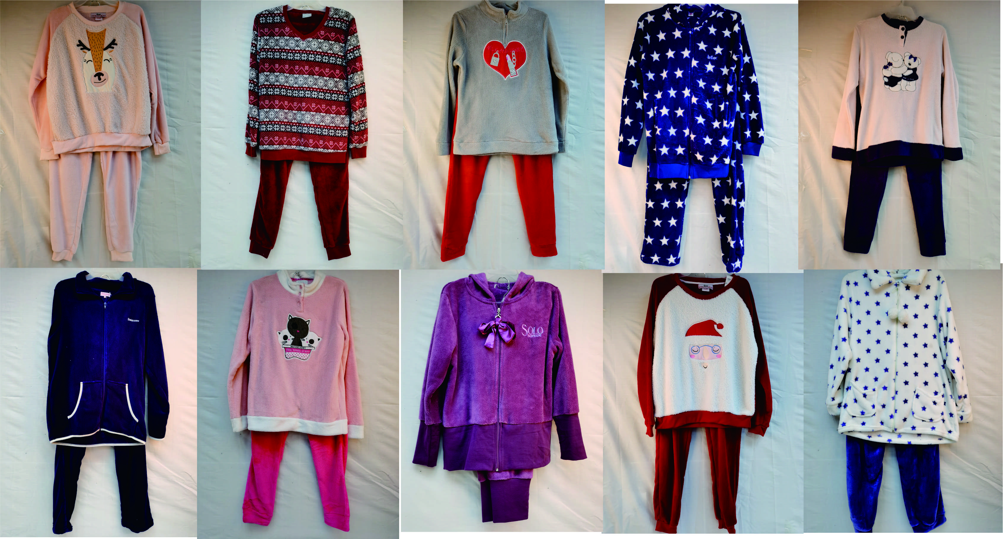 ladies coral fleece PJ set