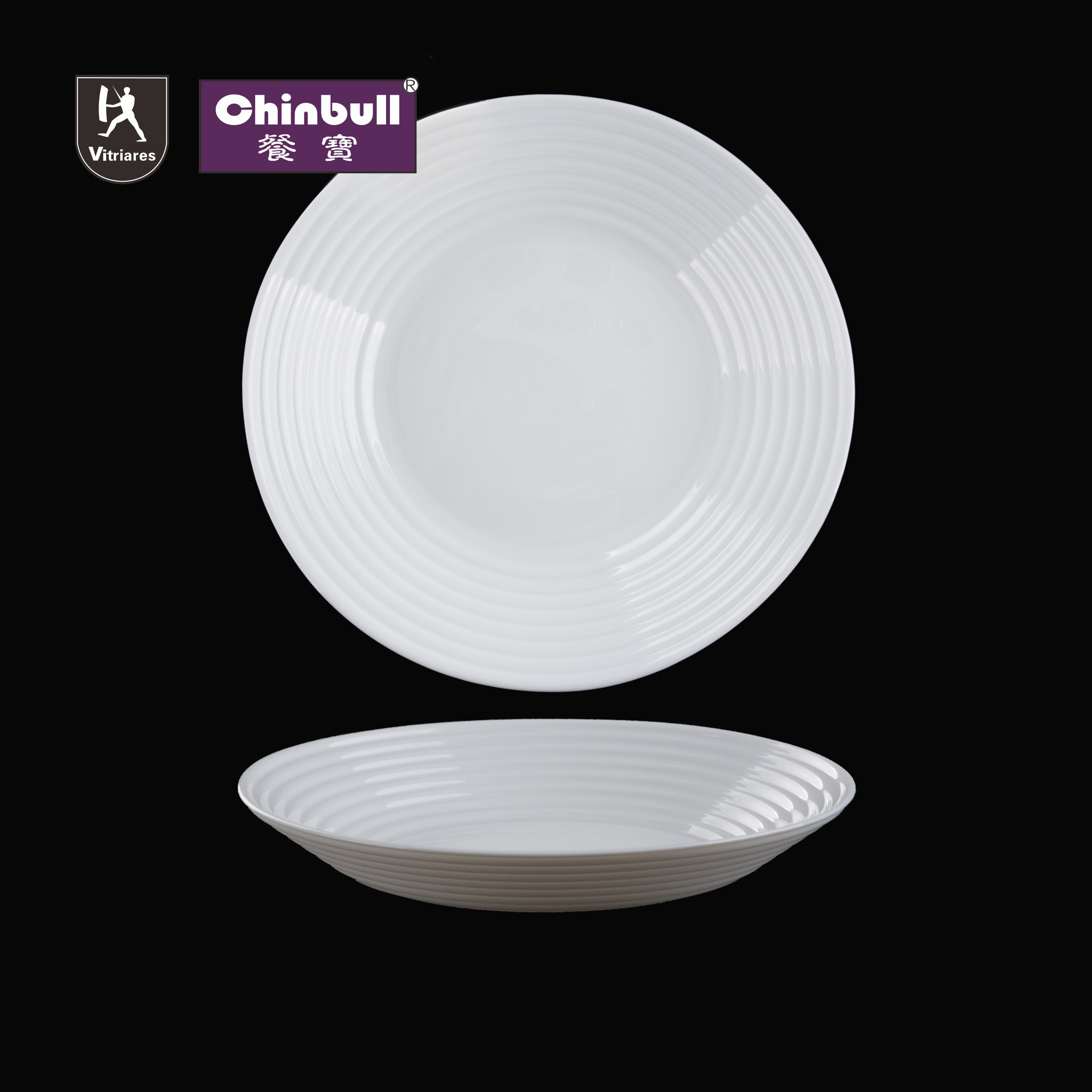 Circles Soup plate(opal glassware）