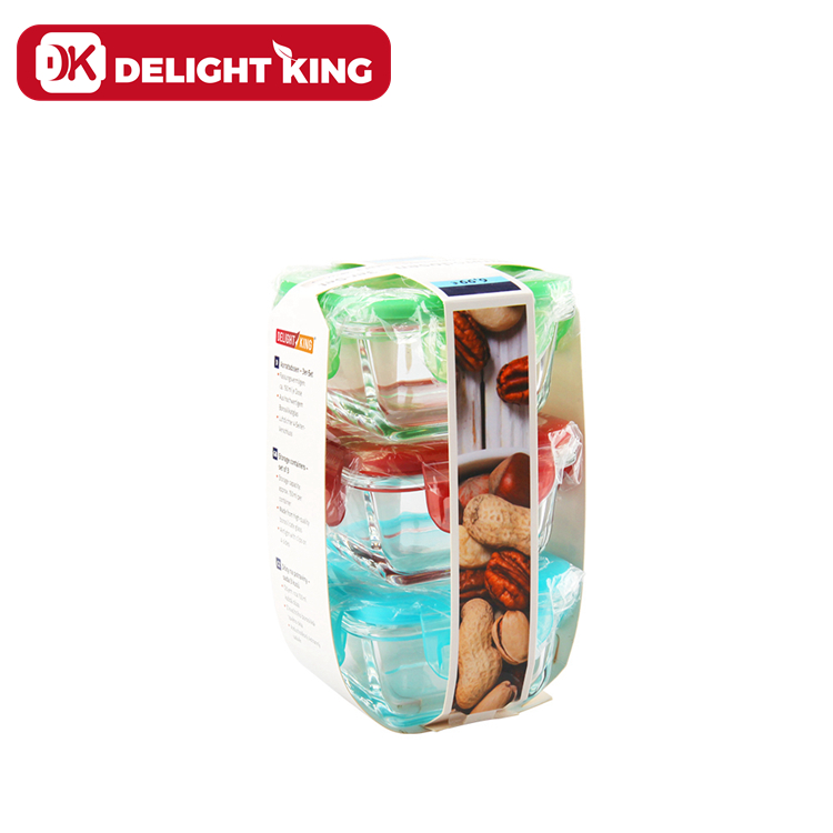Borosilicate Glass Baby Lunch Box Glass Food Container for baby Glass Container
