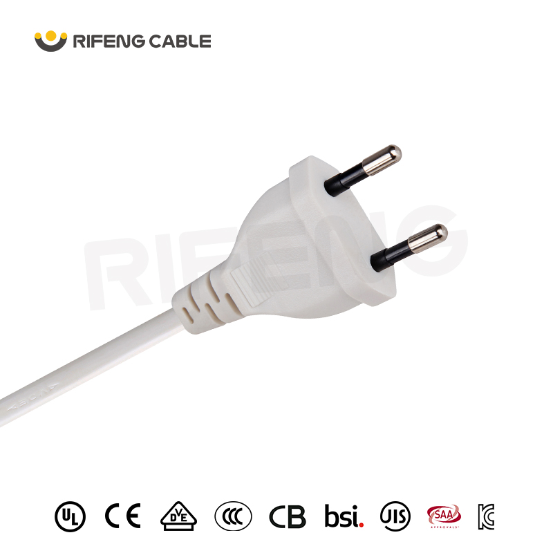 Grey Color EU VDE CE Standard Plug Cable Cord