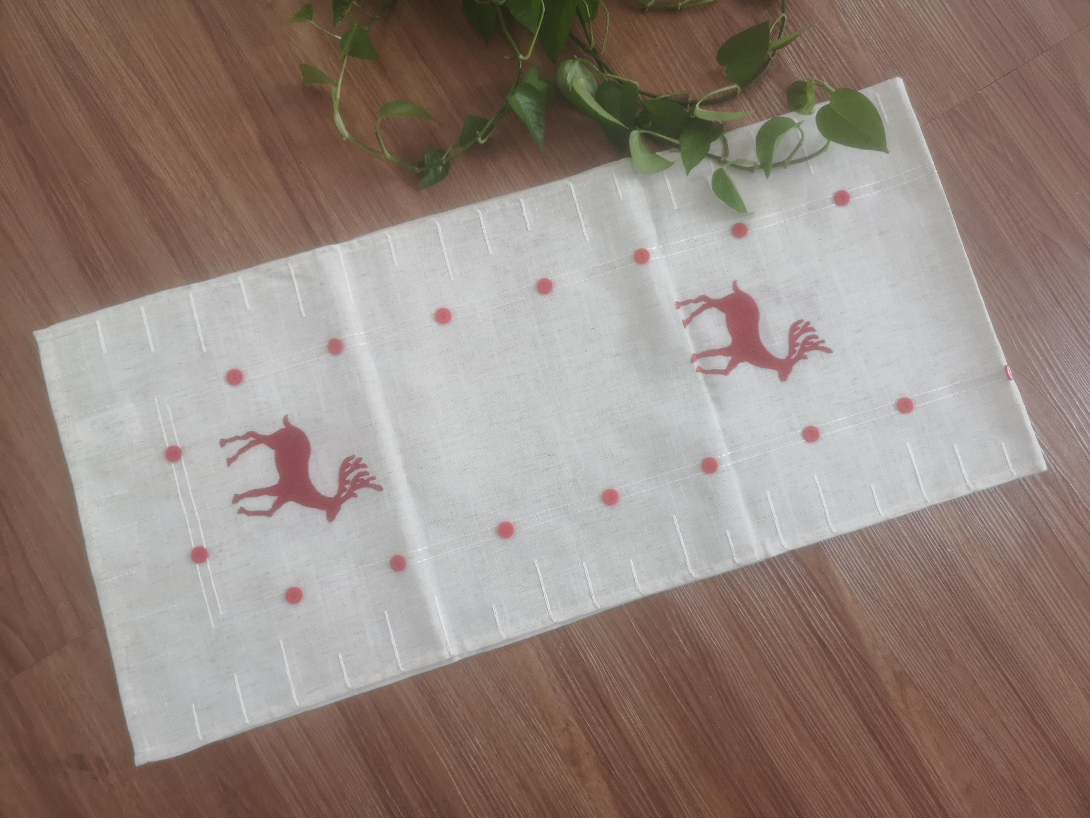 Christmas table runner from factory/Hailande