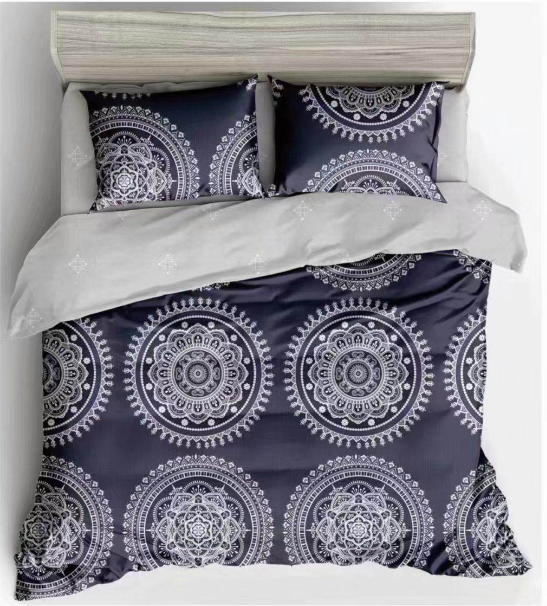 Microfiber polyester printed sheet set quilt
