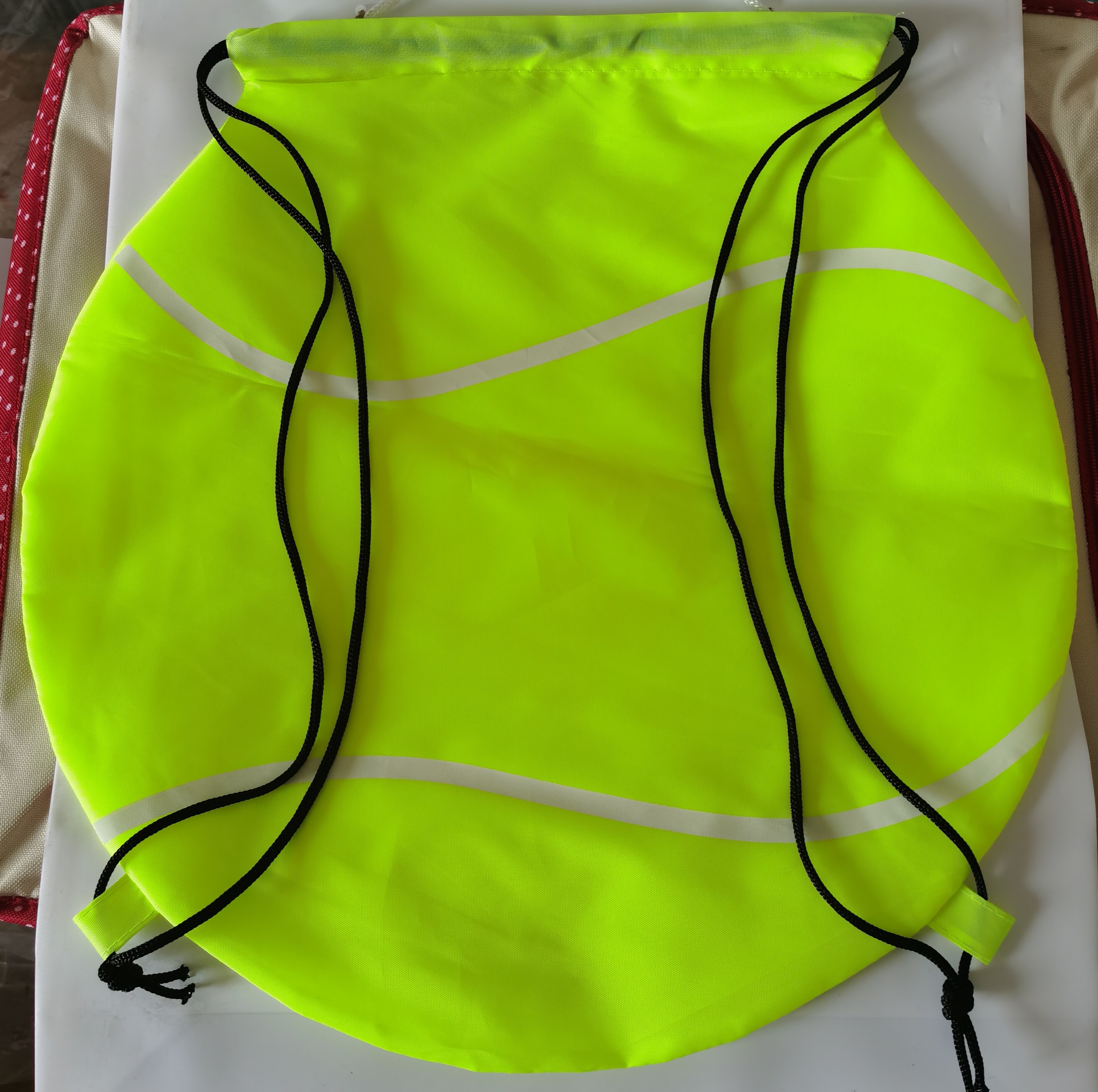 tennis ball drawstring bag