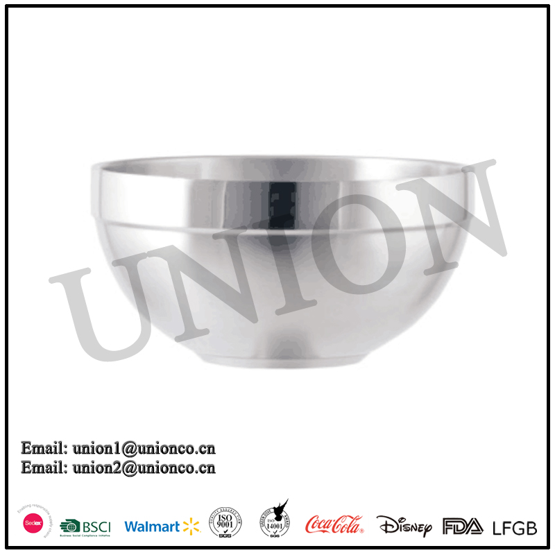 Metal Stainless Steel Serving Bowls Double Walled Ice Cream Soup Bowls Heat Mixing Bowls salad bowl Set