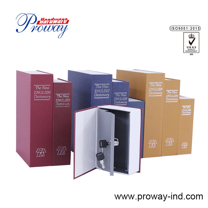 Home Dictionary Diversion Book Safe with Key Lock, Metal
