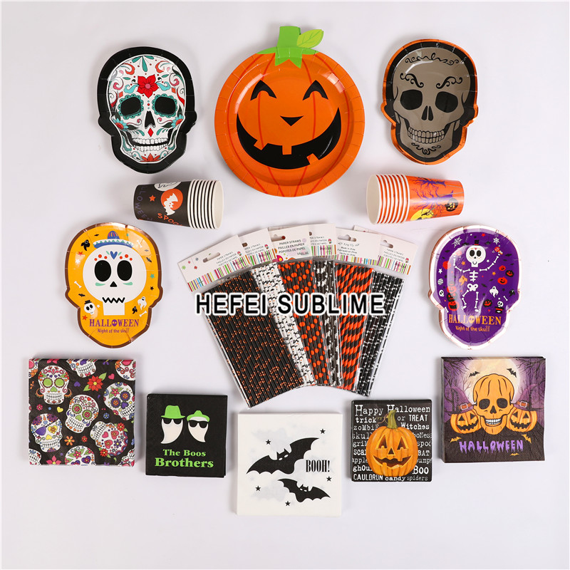 Halloween party tableware