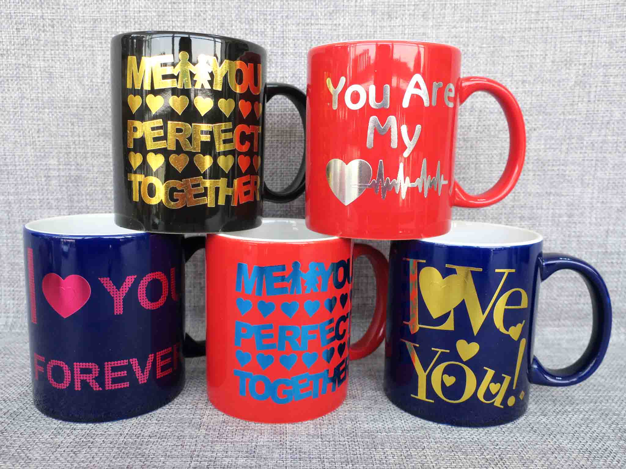 Hot stamp coffee mug