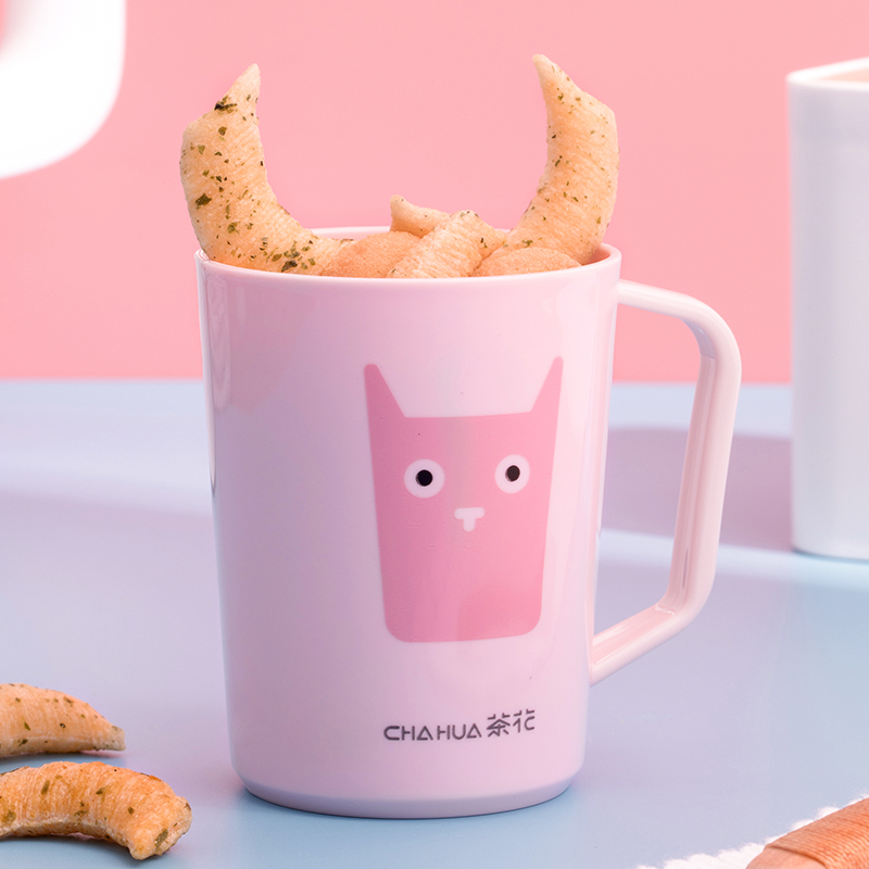 240ml constrasted color PP plastic mug water tumbler toothbrush cup for rinsing and brushing