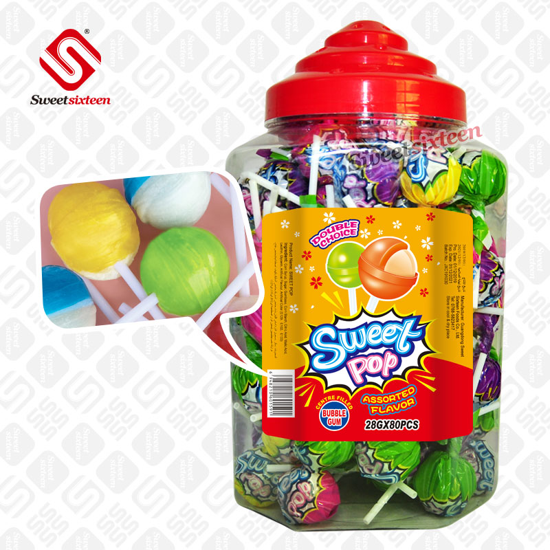 28g Lollipop Candy With Gum