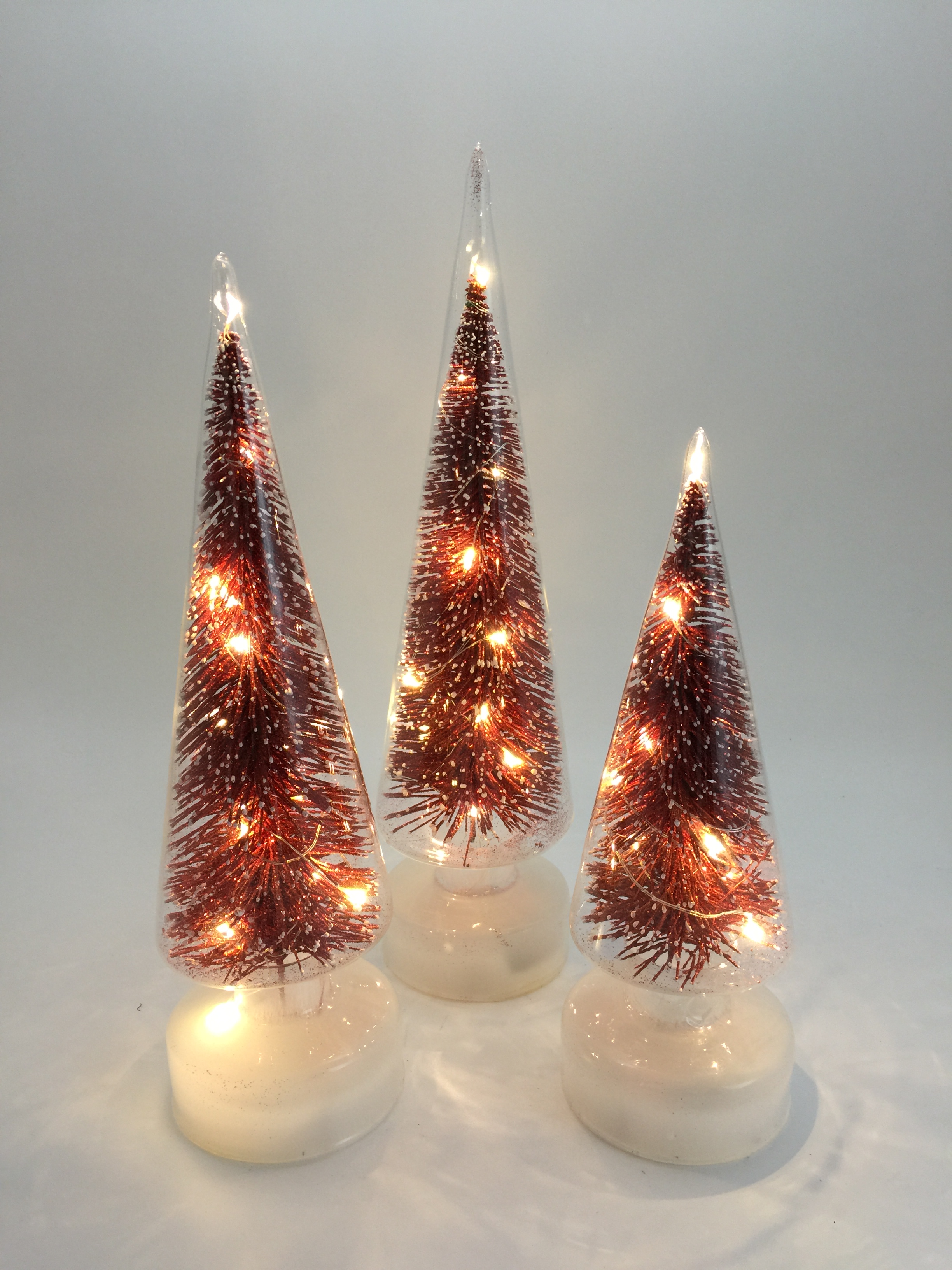 LED Glass Xmas Tree