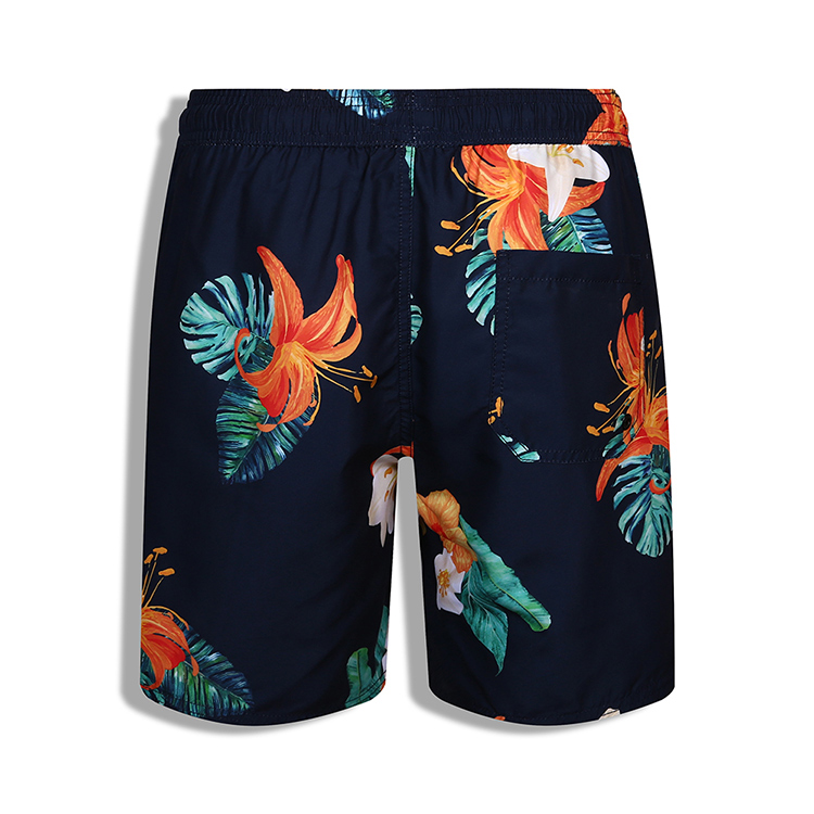 Men's print shorts with full mesh lining