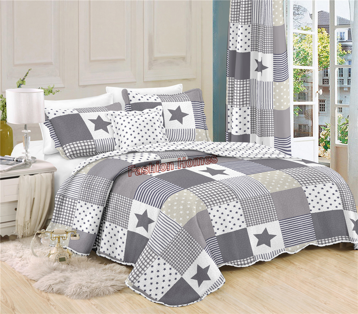 100% polyester Print Quilt sets