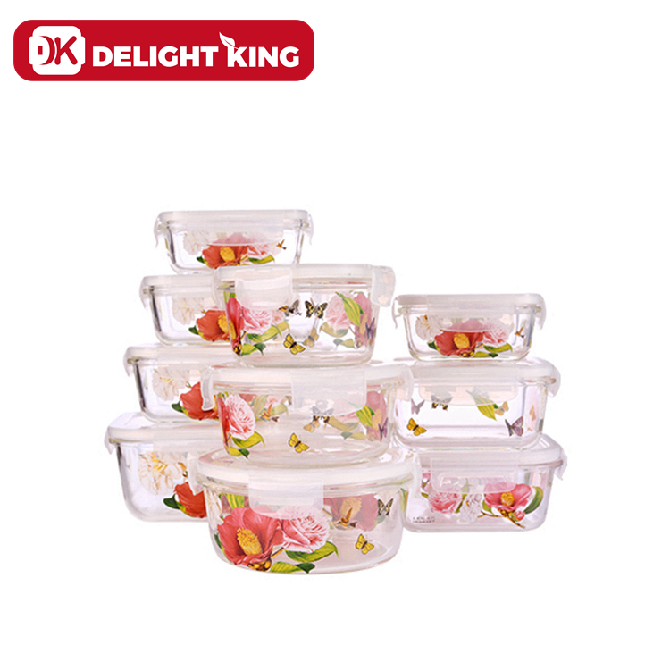 Glass container set