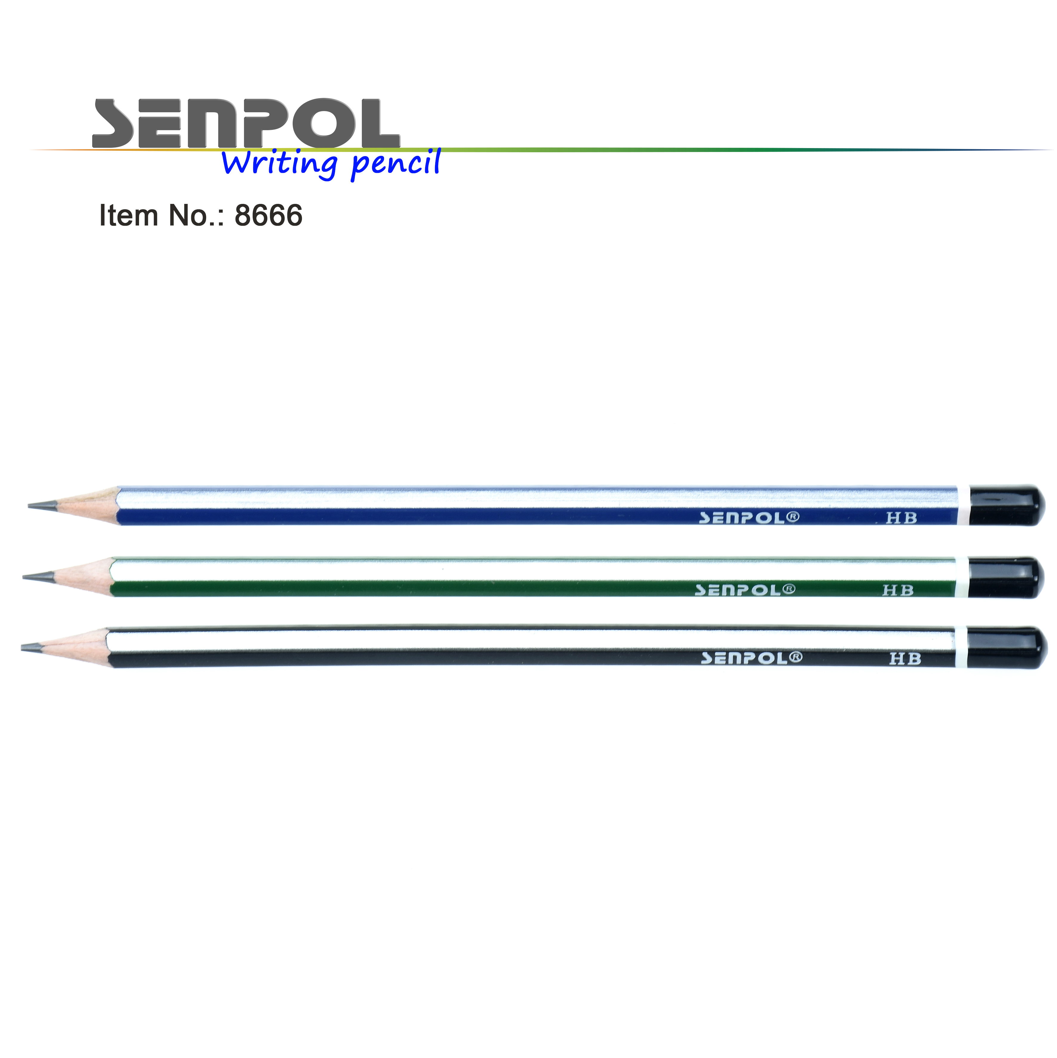 Graphite HB pencil with dipping end