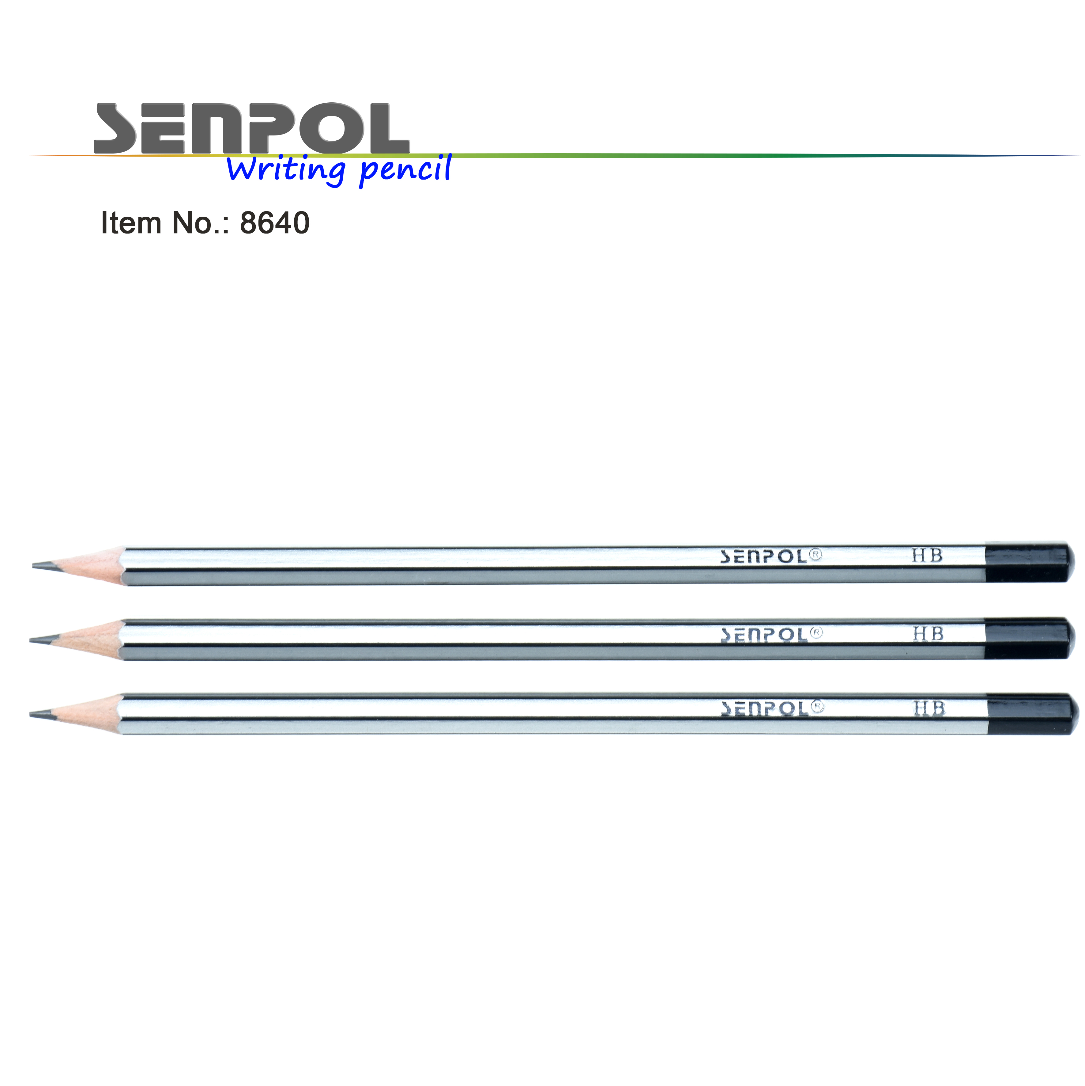 Graphite HB pencil with dipping end