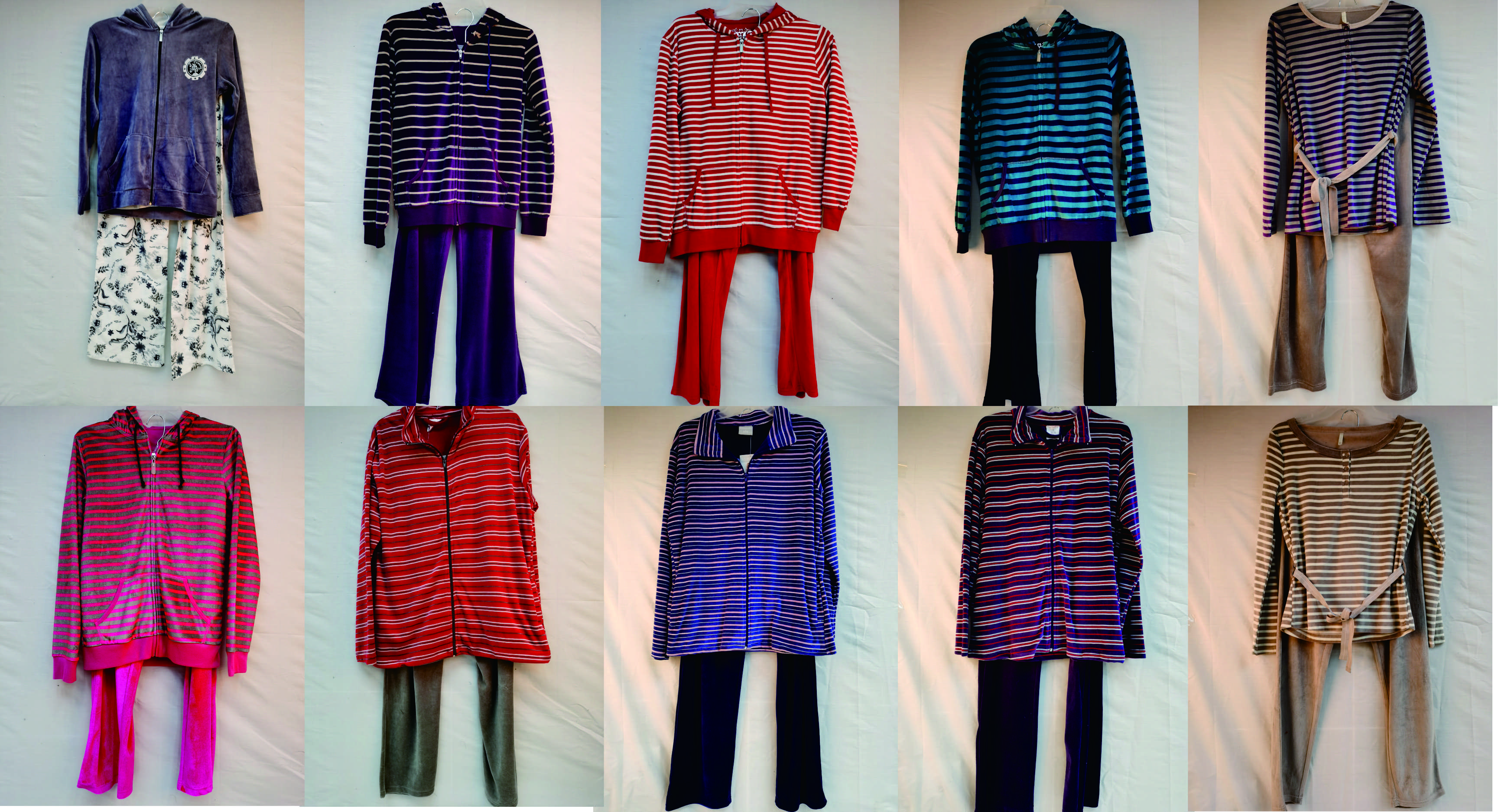 Ladies' velvet homes suit