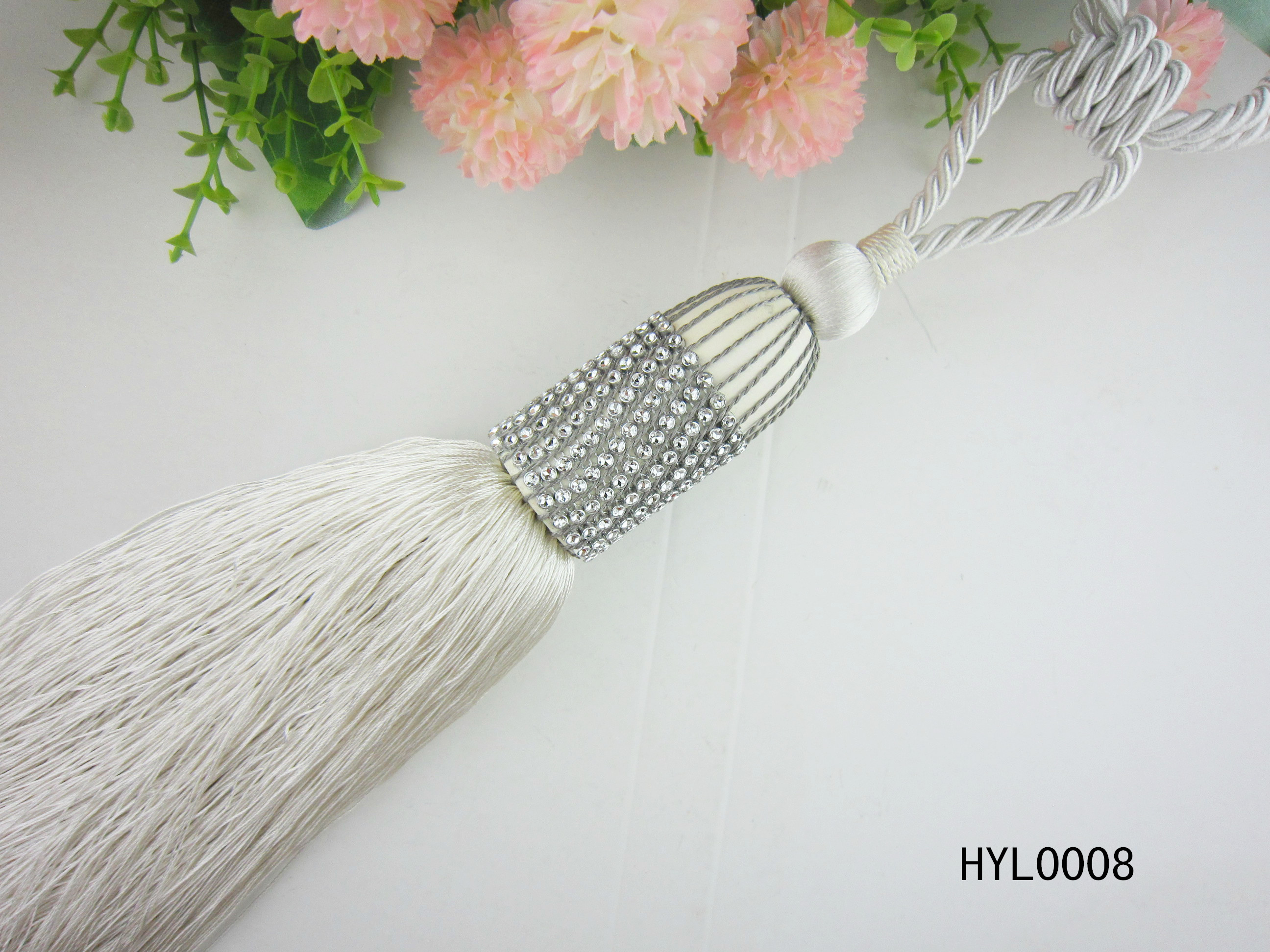 curtain decorations, curtain tieback, holdbacks, holder for curtains, window accessory, magnetic tie, metal,cotton, polyester