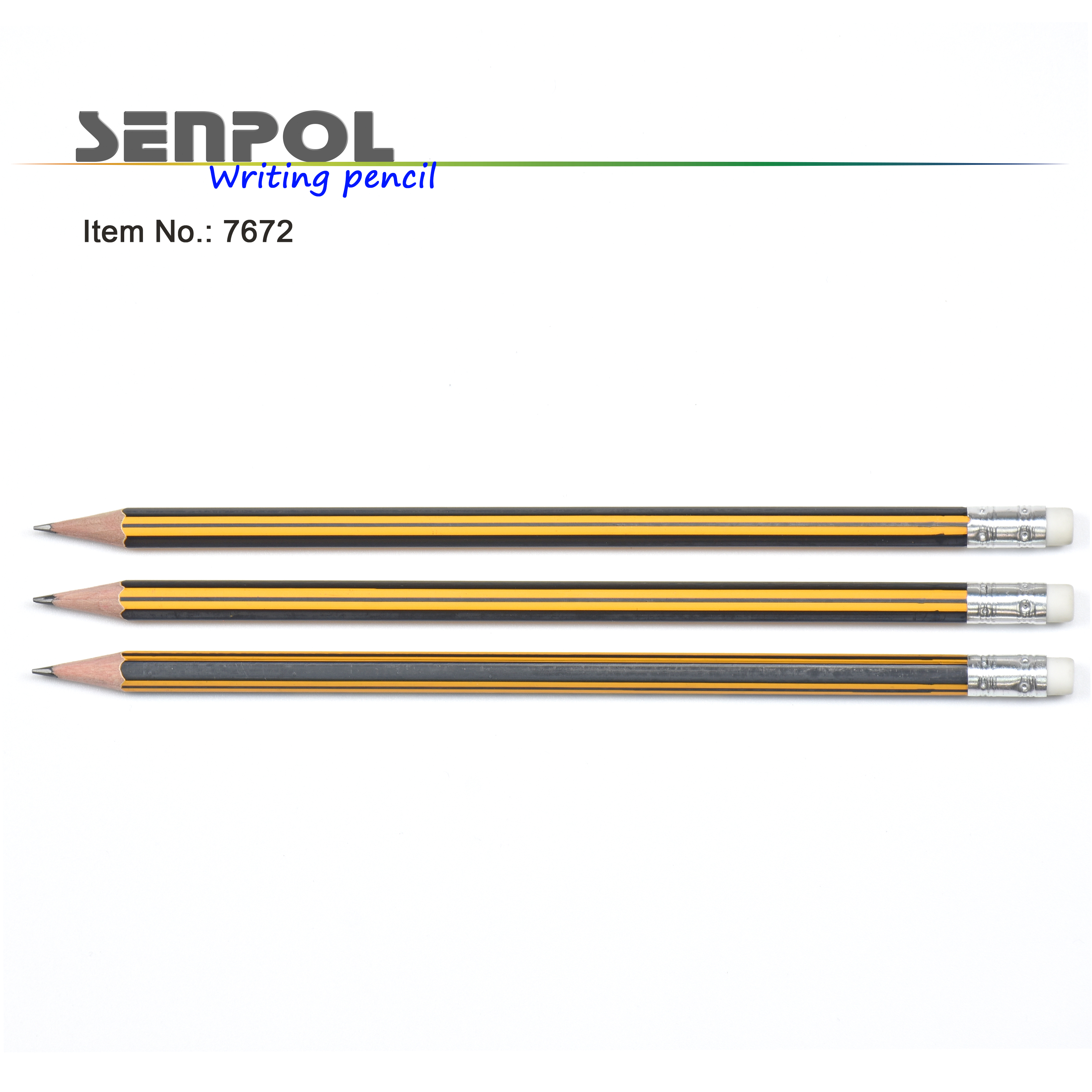 graphite HB pencil with eraser