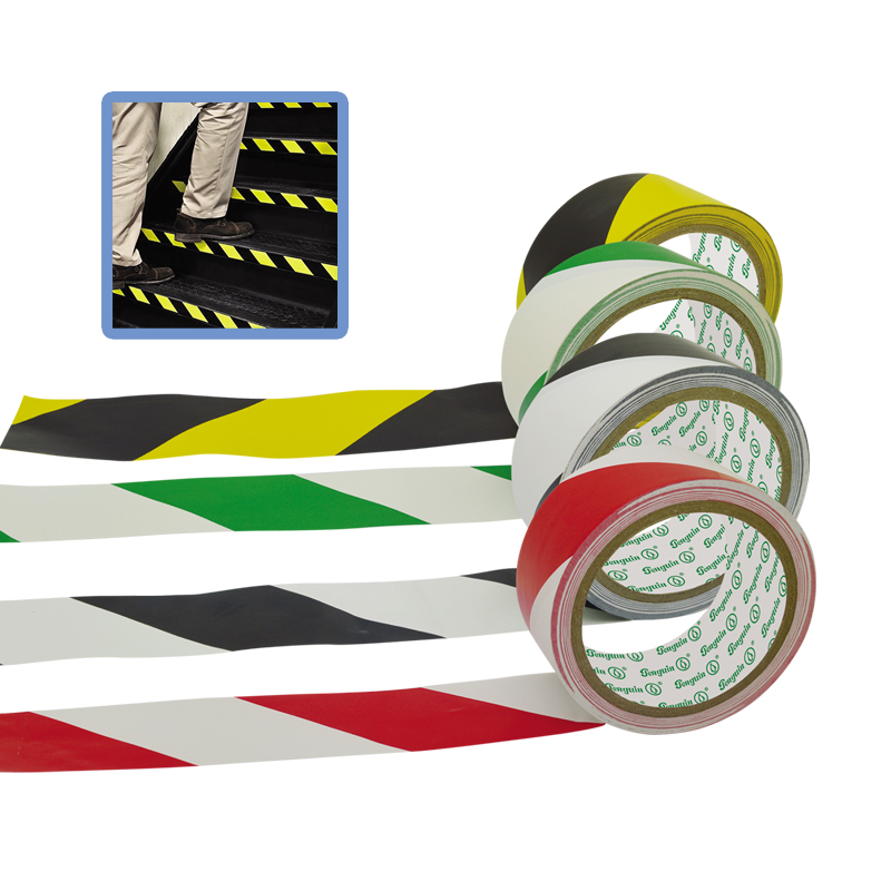 Rubber adhesive Caution Warning Tape for floor marking safety attention social distancing attention