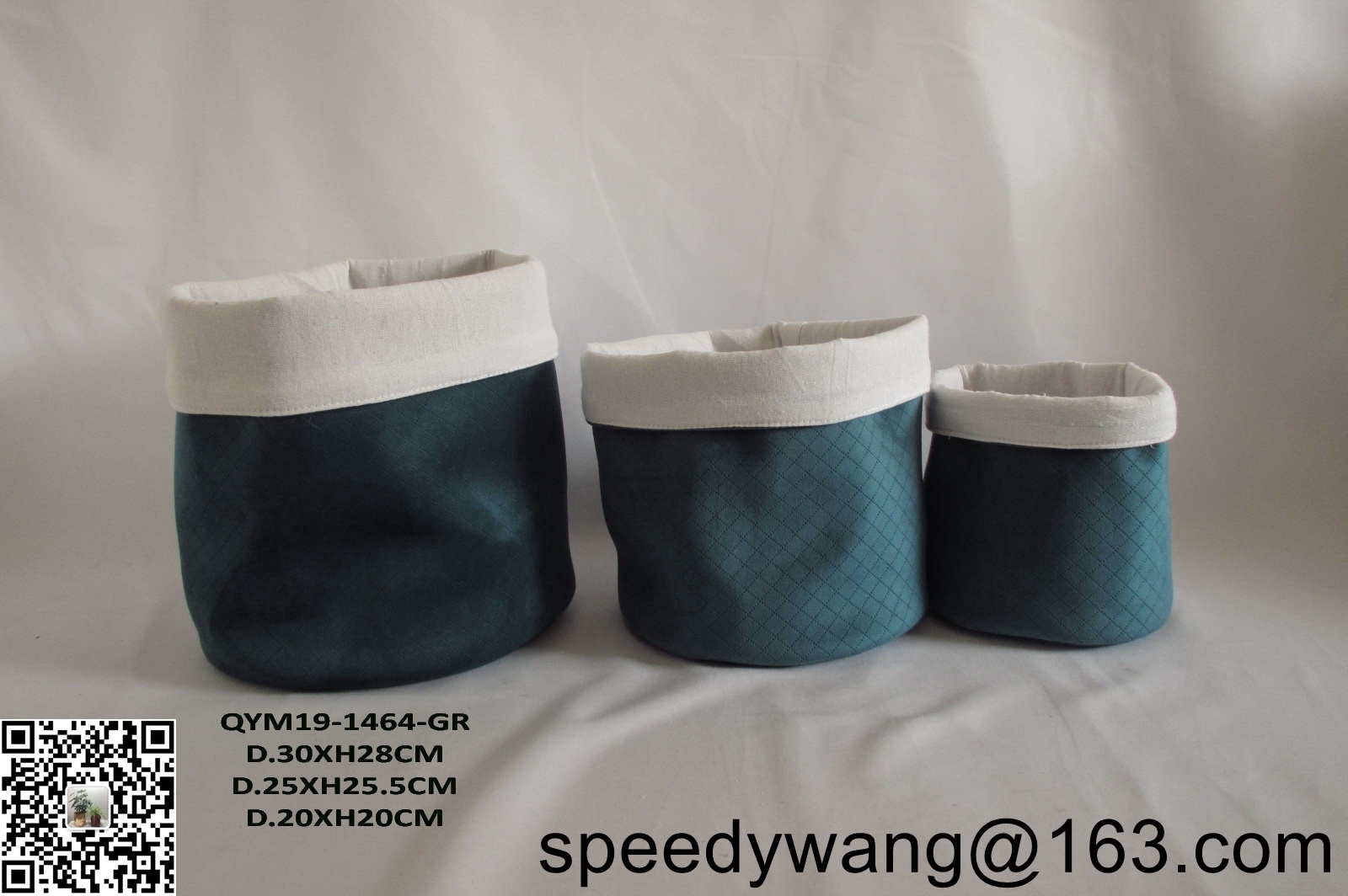 velvet basket storage bag