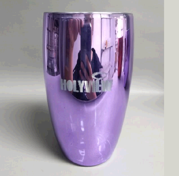 Electroplating double wall cup
