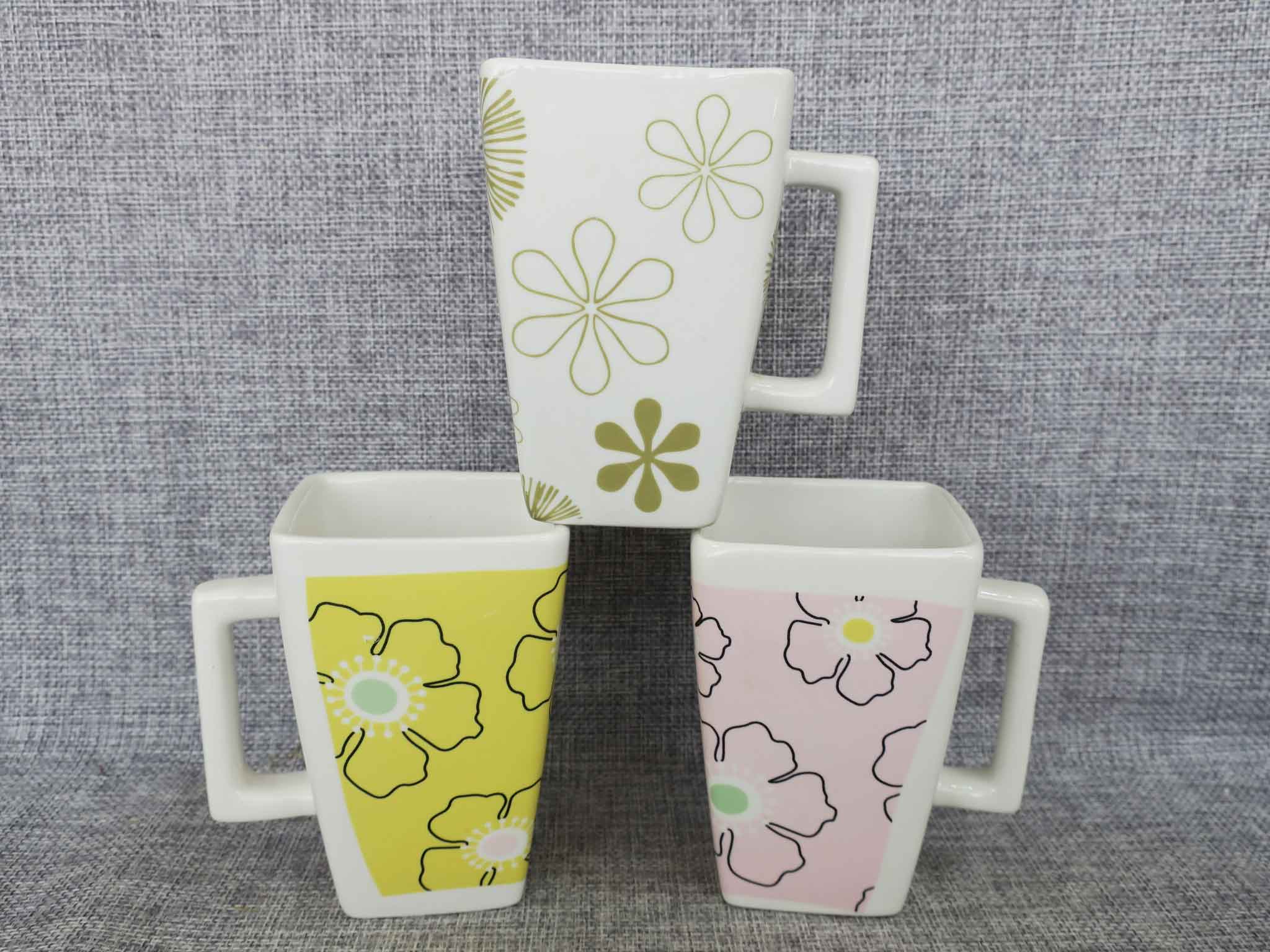 Ceramic square shape mug