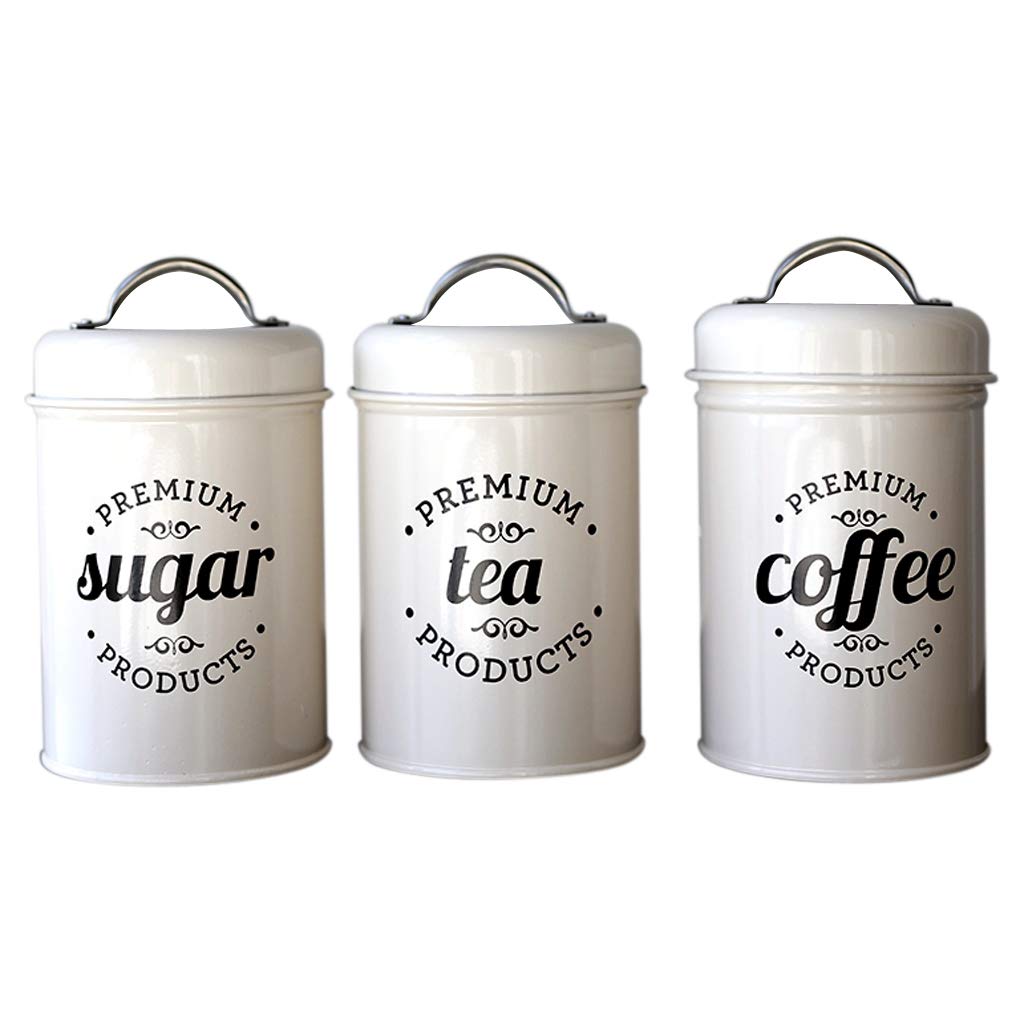 sugar coffee tea canister set storage jar