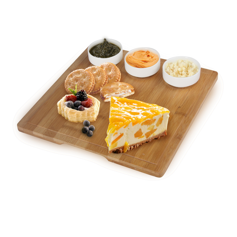 3pcs Serving Set With Bamboo Tray