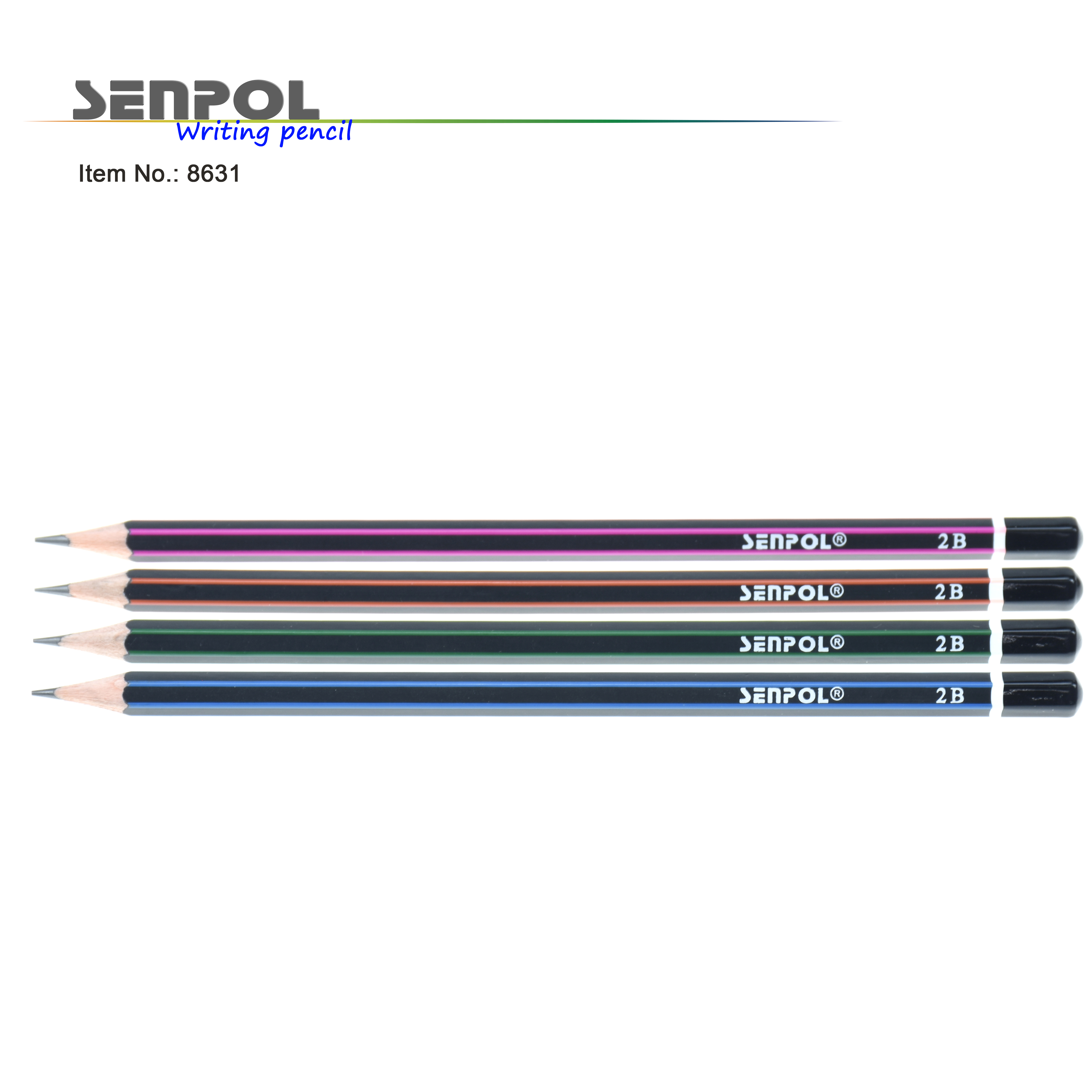 Graphite HB pencil with dipping end