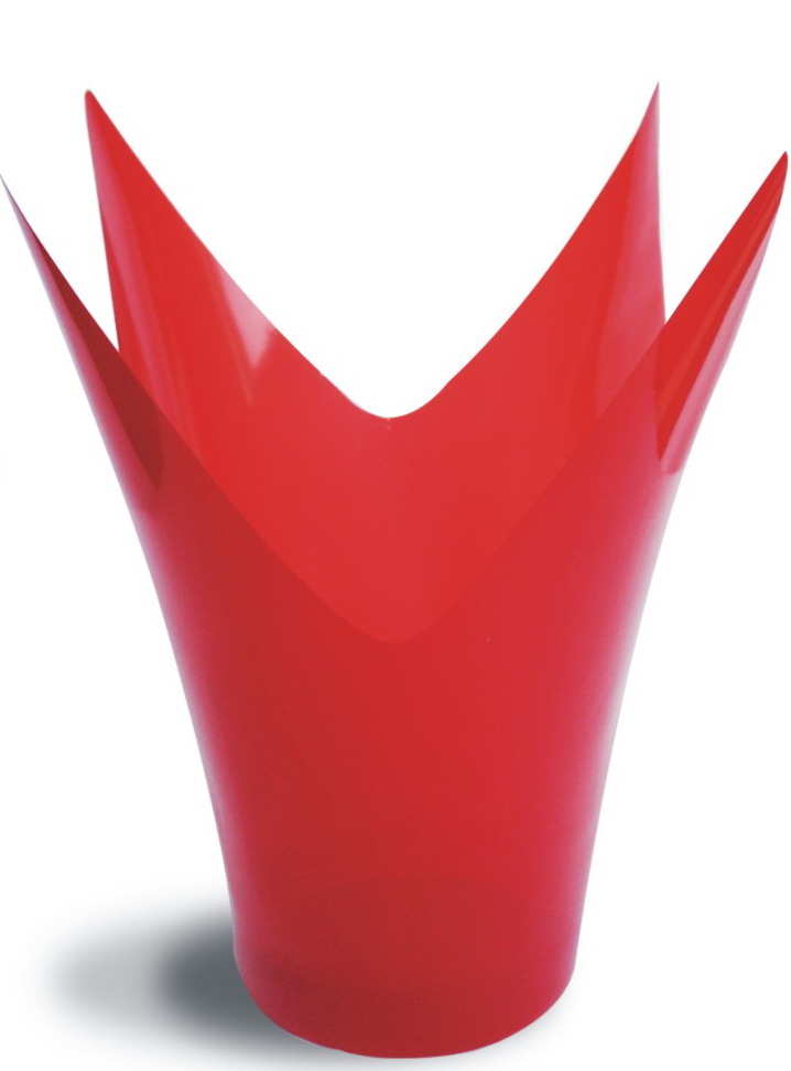 Sharp top plastic cover pot