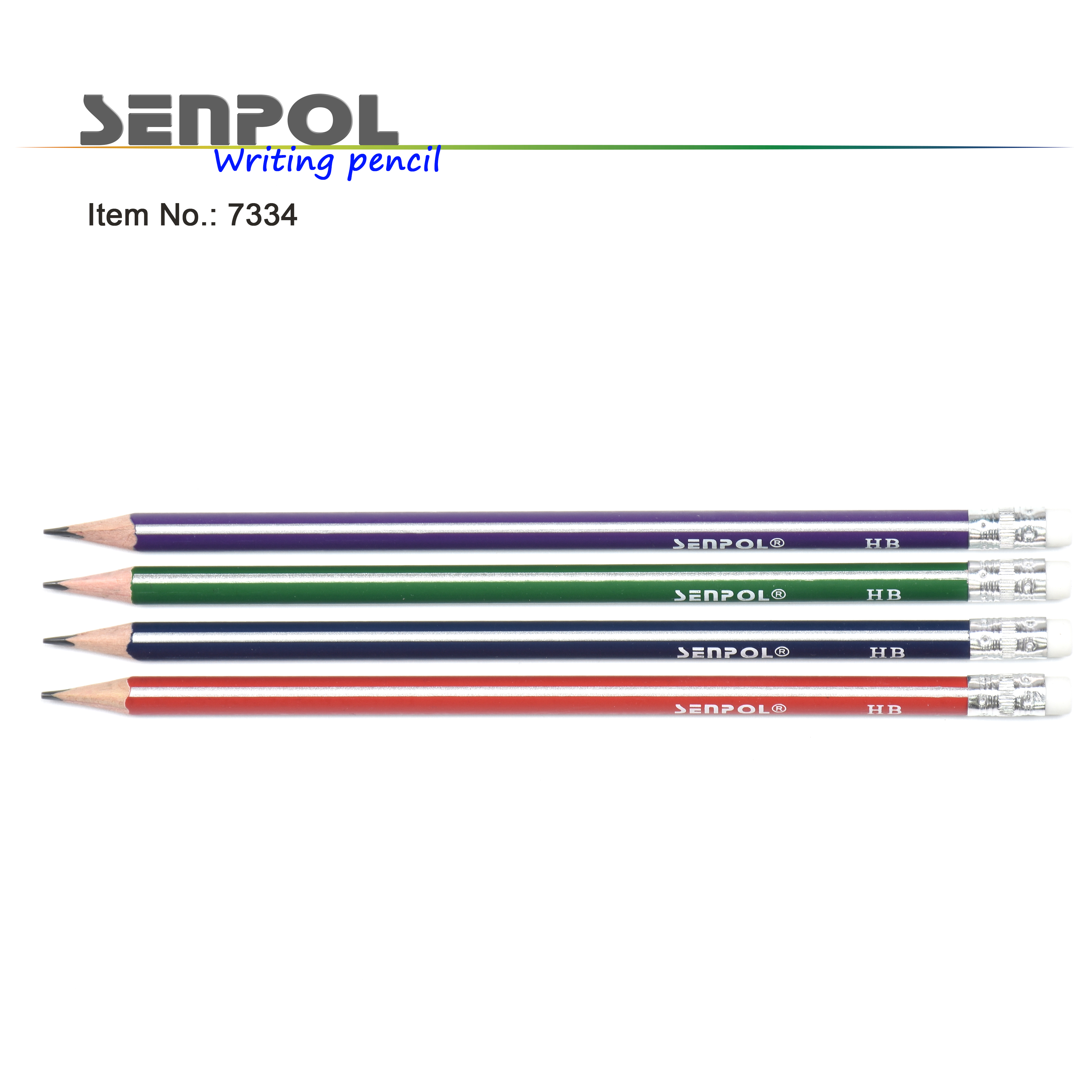 triangular HB pencil with eraser