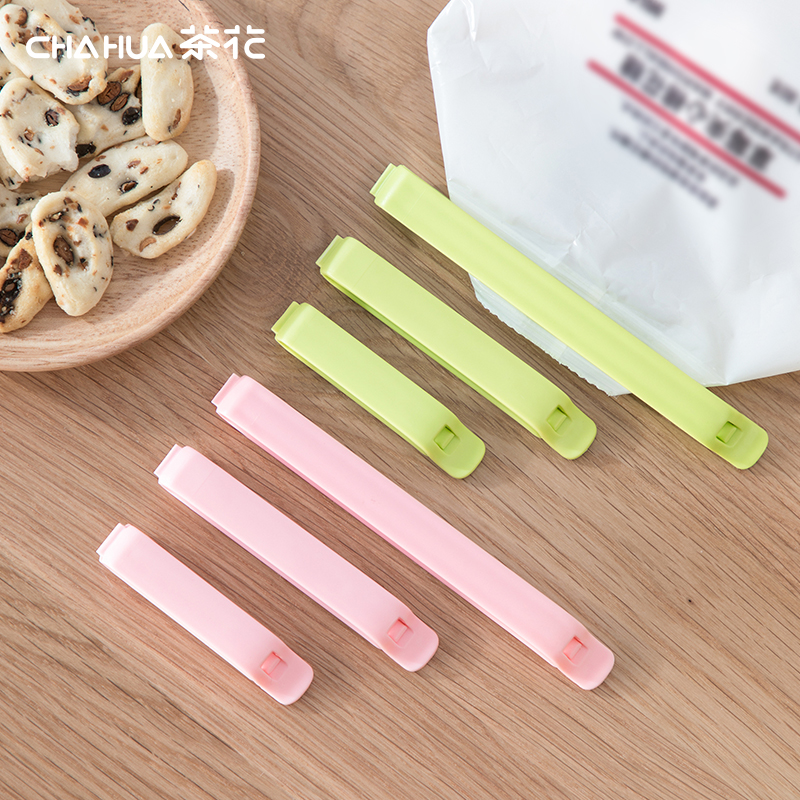 Plastic barrette-style sealing clips with serrated edge bag clips chip clips food clips fresh-keeping clamp sealer for kitchen