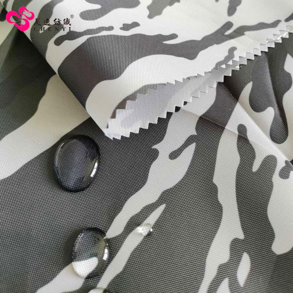 200D oxford camouflage printed fabric printed fabric water repellent