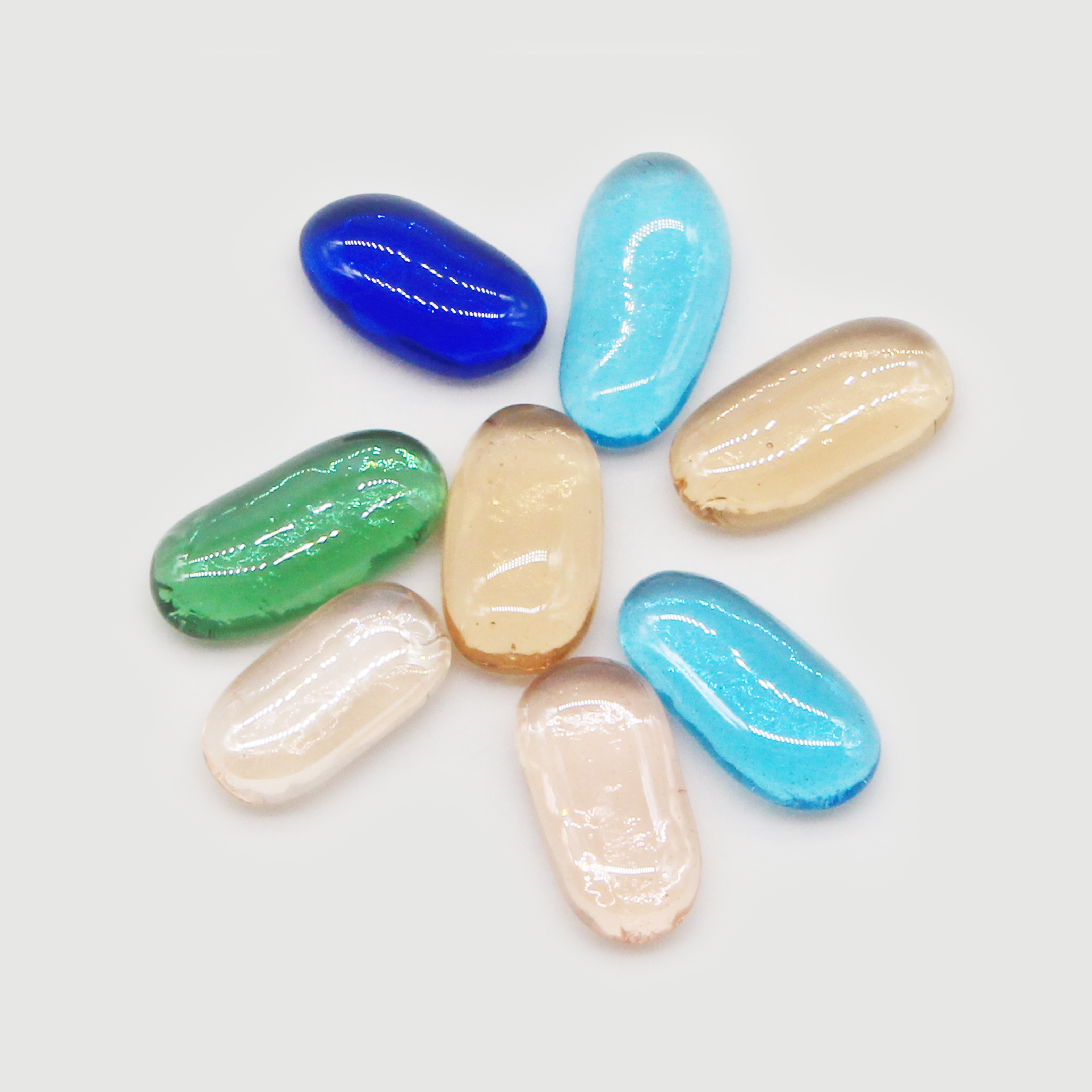 13-25mm Panchromatic Transparent Children's Toys DIY Beach Wedding Home Decorations Glass Marbles