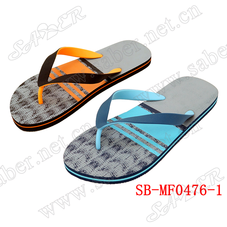 Beach Ribbon Yellow And White Man Flip Flop Bulk Casual