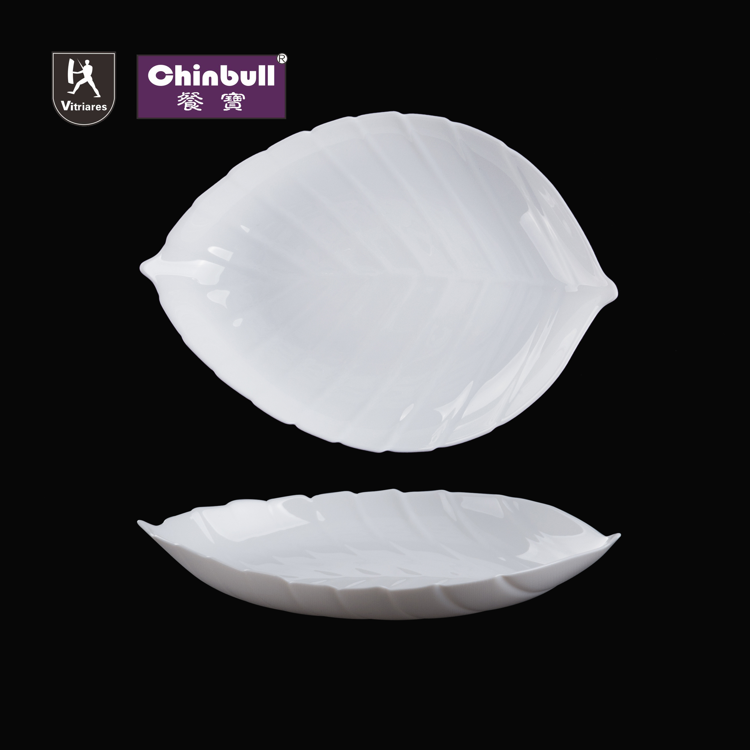 Leaf Soup plate(opal glassware）