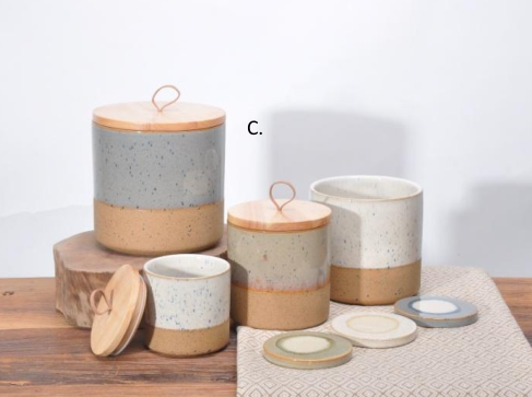 Ceramic candle pot