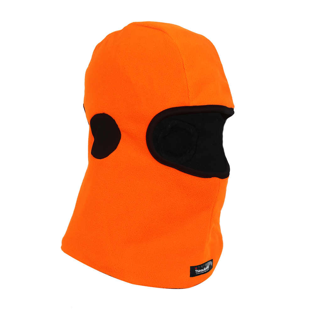 Hi-Vis Orange Micro fleece Balaclava with 3M Thinsulate