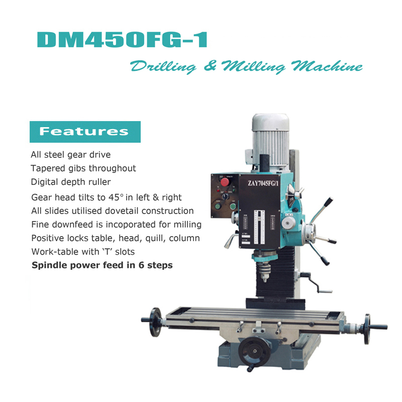 Gear Head Drilling & Milling Machine