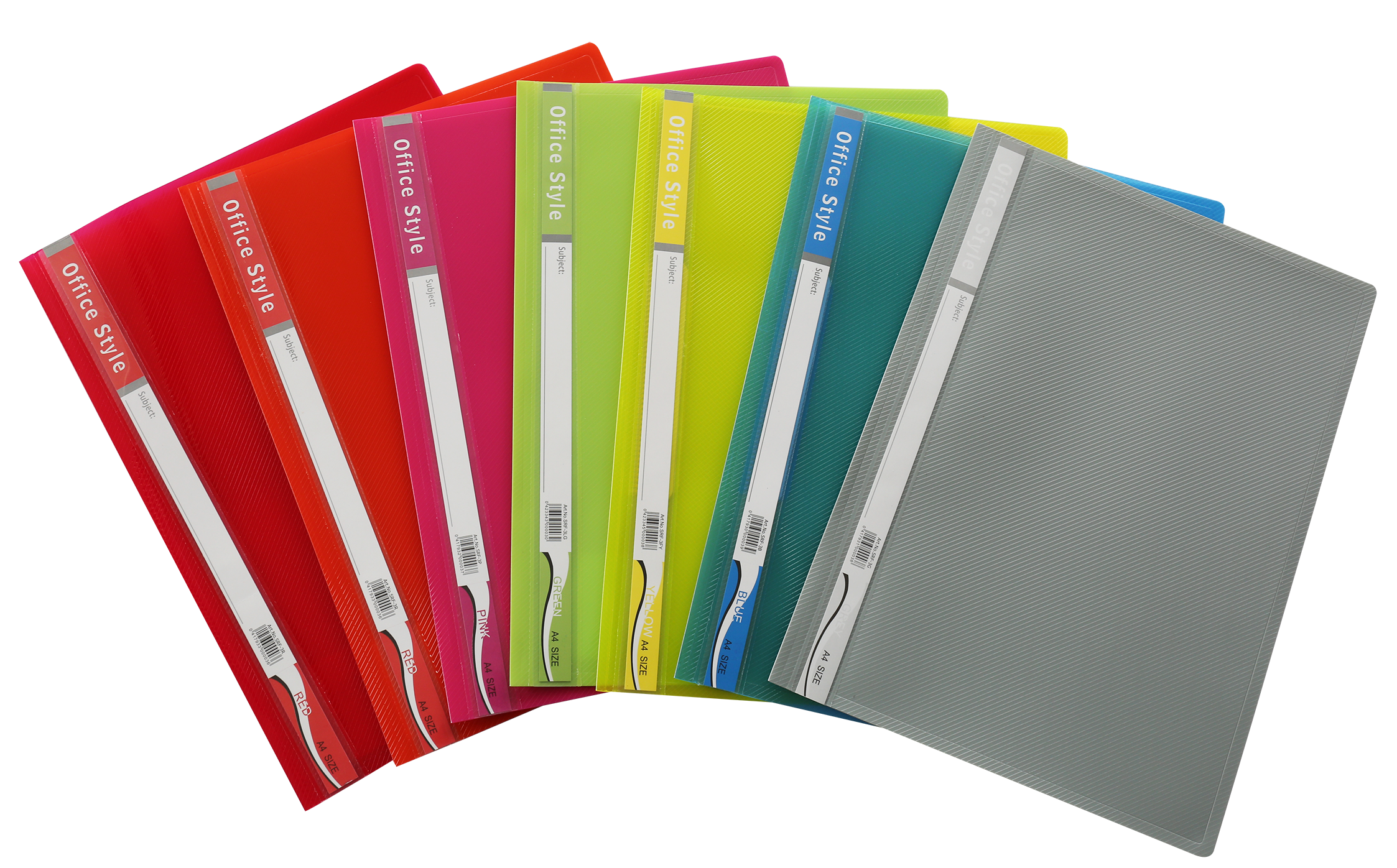 0) PP report file report cover with 2 hole binder clip office cover folder