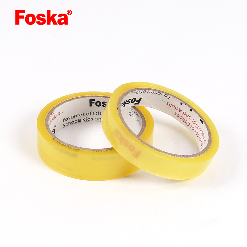 Foska Adhesive Yellow Clear Stationery Tape