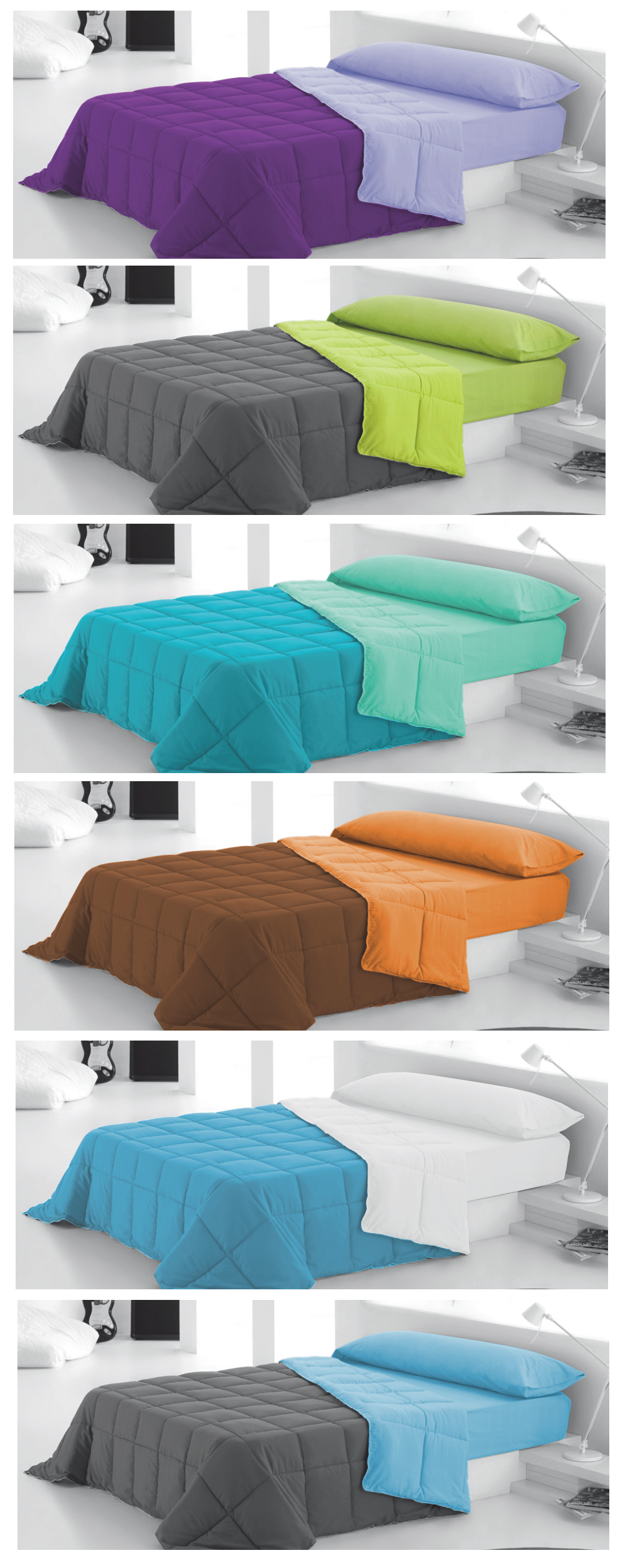 Bi-Color Down and Feather Quilt