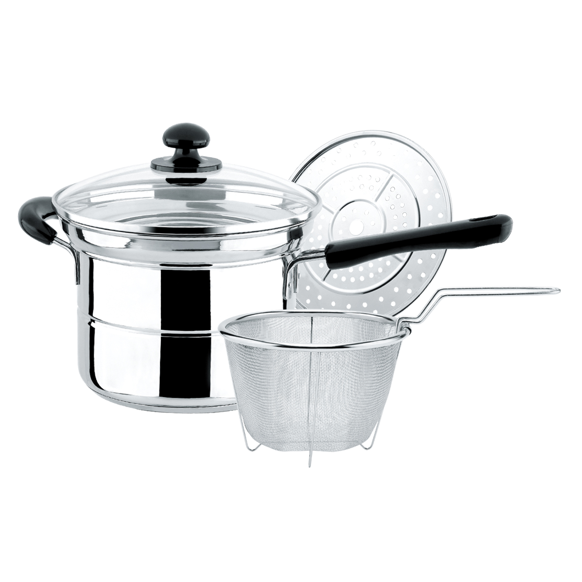 18cm sauce pan 4pcs/set w/double bottom