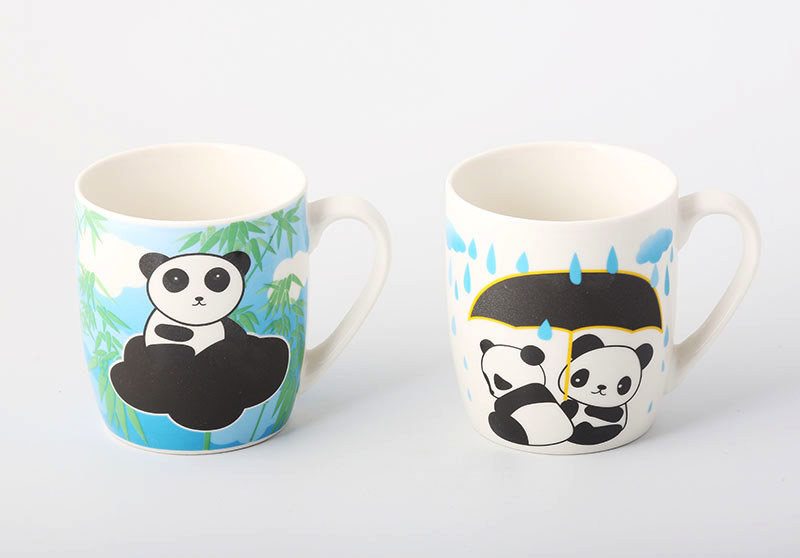 ZH1943-H6 350cc panda designs chalk mug milk mug