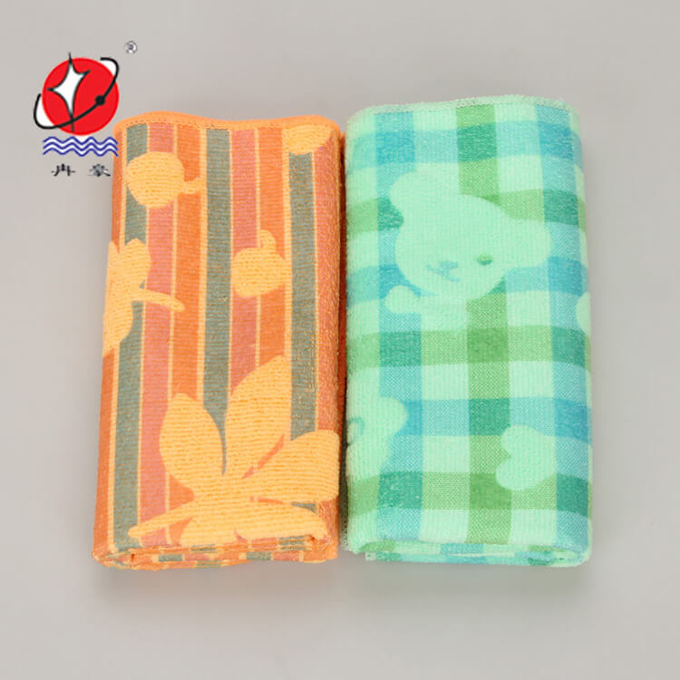 Customized RH-QJ0120 home textiles kitchen textiles kitchen towel microfiber kitchen towel print kitchen towel