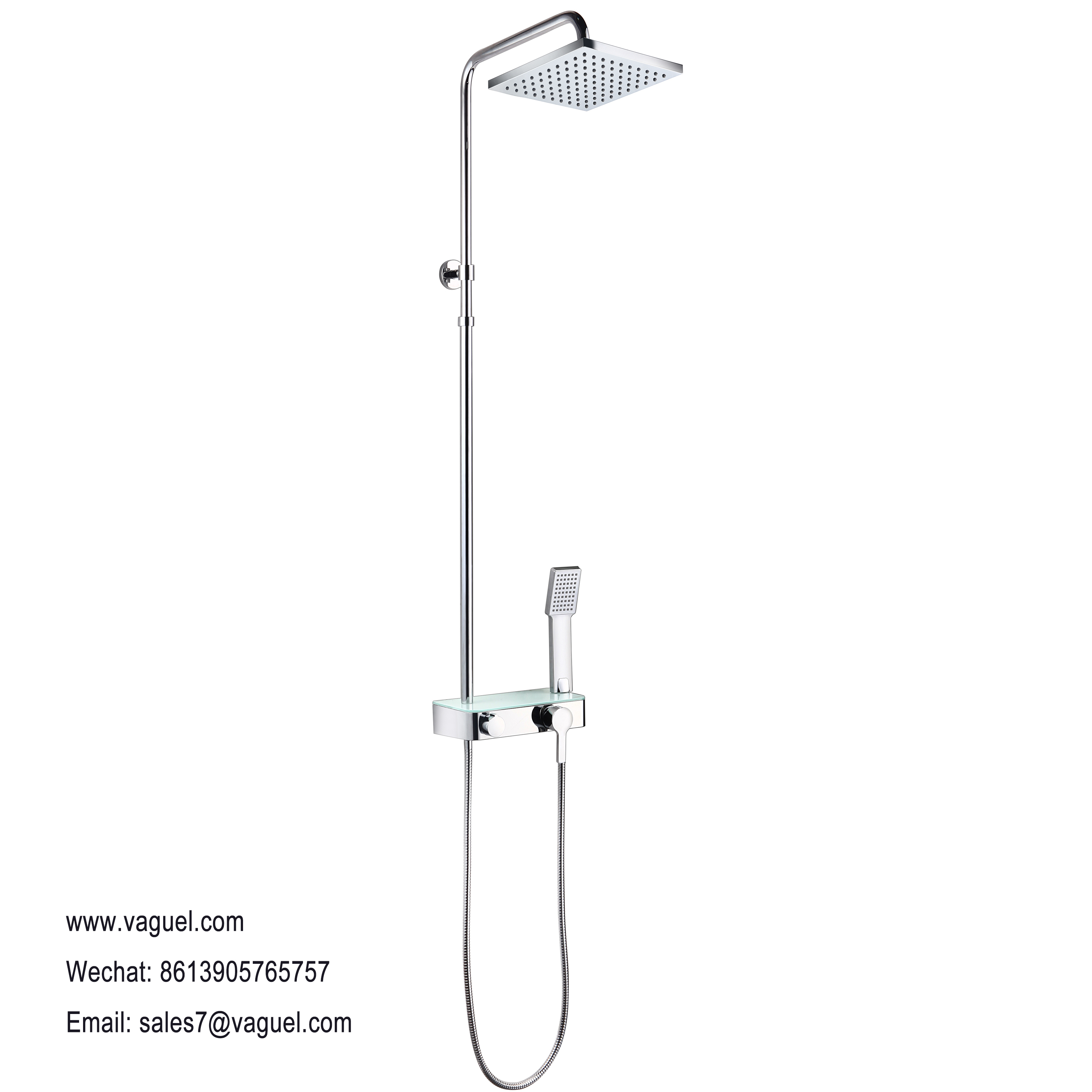 Thermostatic shower column