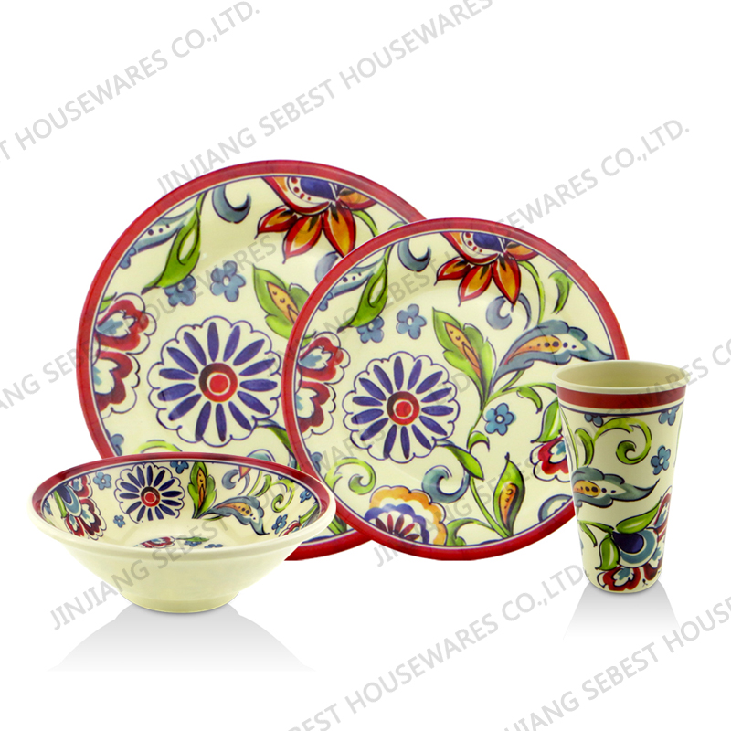 1SEBEST Different Design melamine set SEMD065#01
